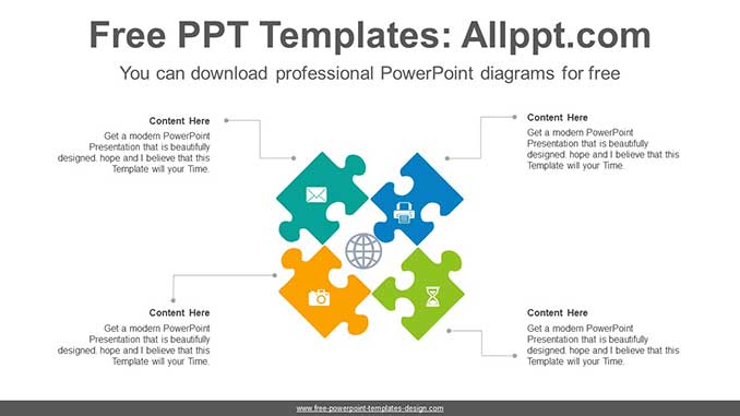 Radial Puzzle PowerPoint Diagram-post image