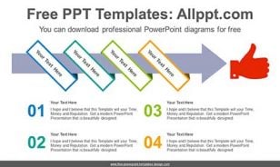 Ribbon Wrapped Arrow PowerPoint Diagram-list image