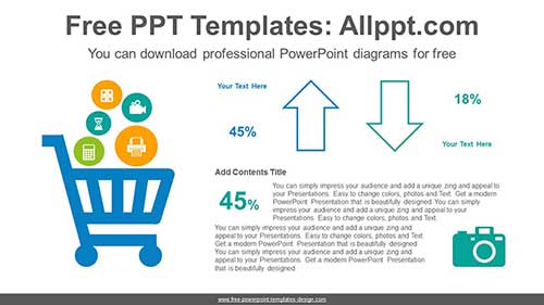 Shopping Cart PowerPoint Diagram-list image