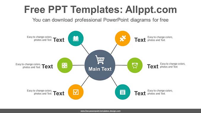 Six Radial Circles PowerPoint Diagram-post image