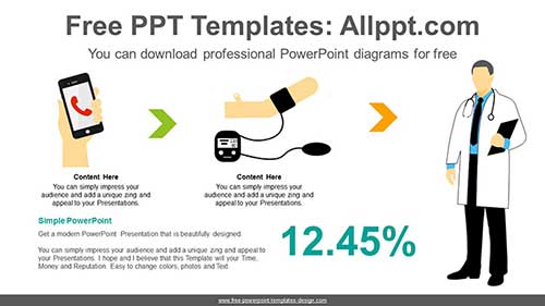 Telemedicine Flow PowerPoint Diagram-list image