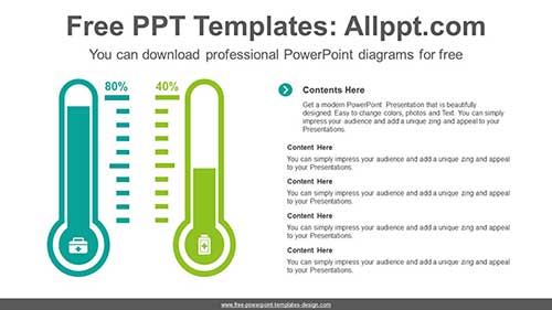 Thermometer Chart PowerPoint Diagram-list image