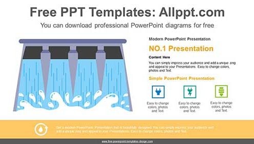 Water Power Energy PowerPoint Diagram-list image