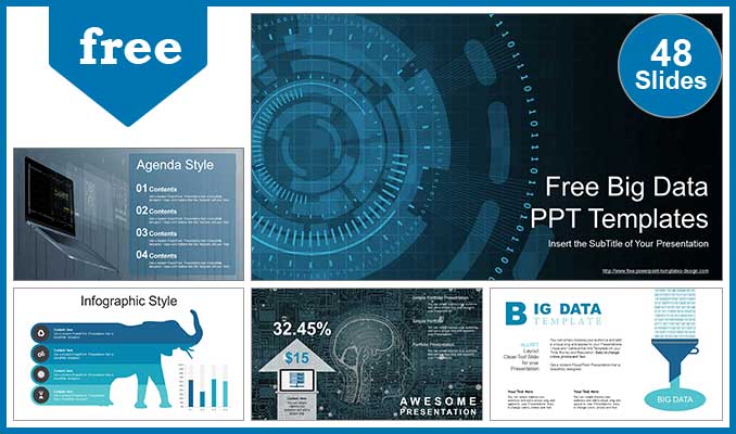 Big Data Visualization Powerpoint Templates For Free