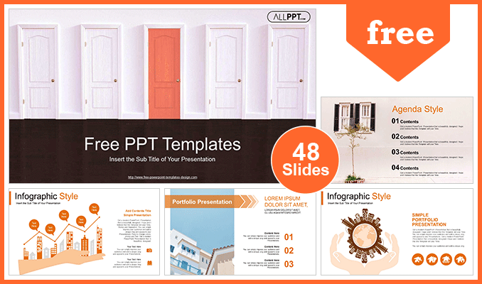 Closed-Red-Door-PowerPoint-Templates-posting
