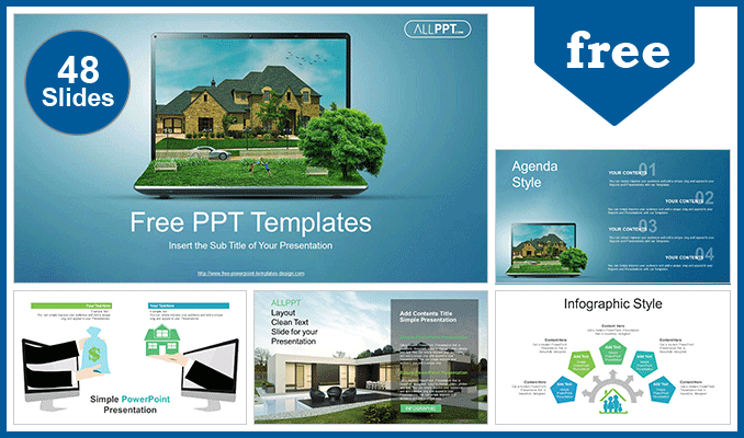 Online Real Estate Powerpoint Templates For Free