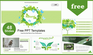 Watercolor-Butterflies-Tree-PowerPoint-Templates-List