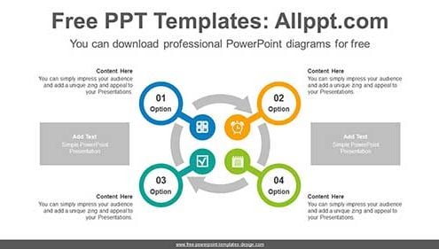 Center Pointing Circle PowerPoint Diagram-list-image