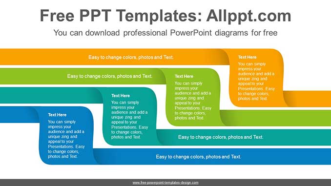 Four-Twisted-Ribbon-PowerPoint-Diagram-post-image