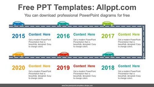Highway-running-car-PowerPoint-Diagram-list-image