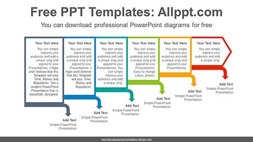 Stepped-Text-Boxes-PowerPoint-Diagram-list-image