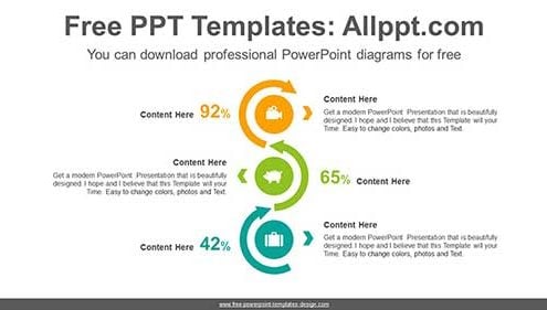 Three-Circular-Arrow-PPT-Diagram-list-image