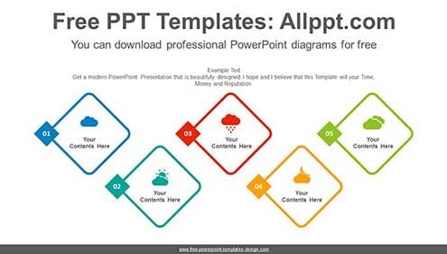 Zigzag-diamond-list-PowerPoint-Diagram-list-image