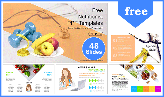 Diet Plan Nutritionist Powerpoint Templates For Free