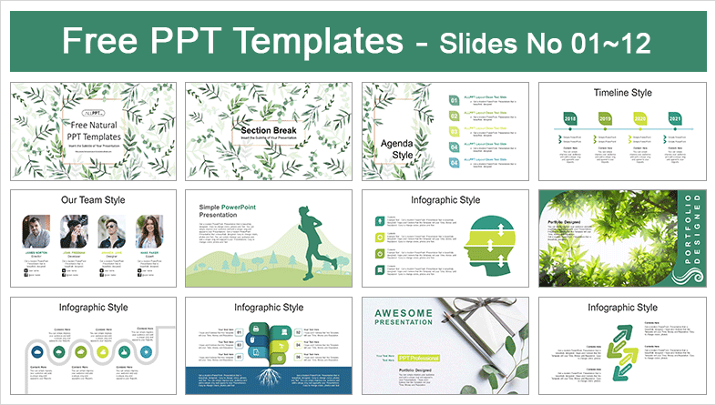 Natural Leaf PowerPoint Templates Natural Leaf PowerPoint Templates