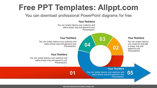Rotation flow arrow PowerPoint Diagram for free