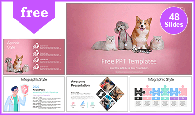 Veterinary Clinic Services PowerPoint Templates for free